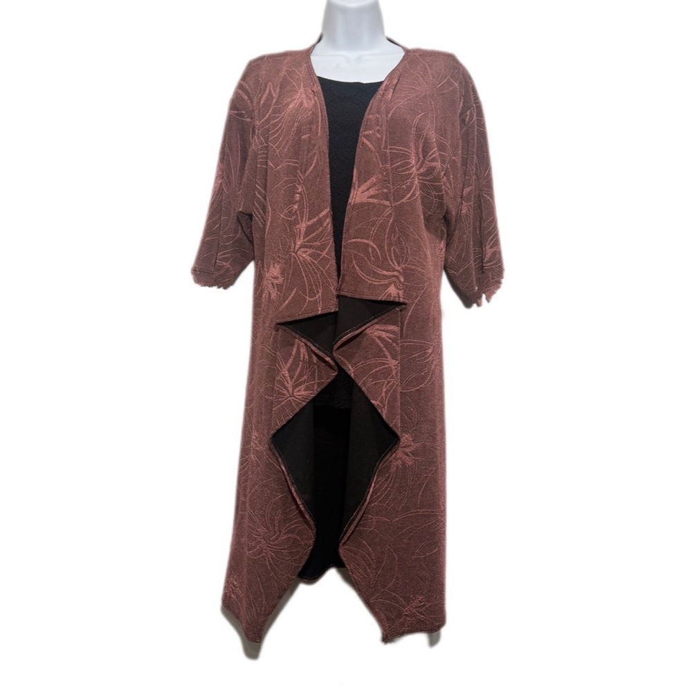 LuLaRoe 1/2 Sleeve Open Front Drape Duster Cardigan Sweater Jacket Size S NWT